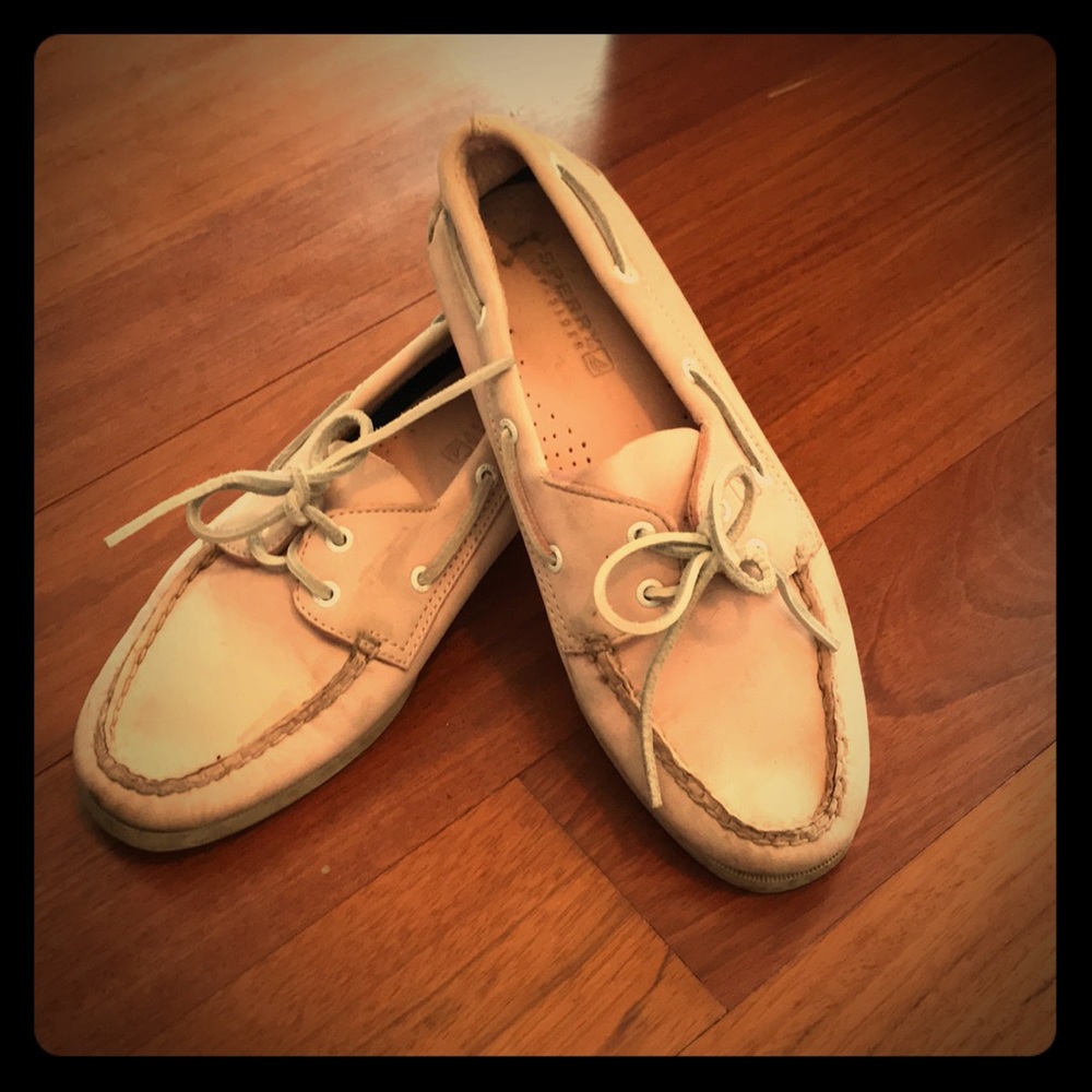 Baby pink sperry top spider size 8.5 boat shoe